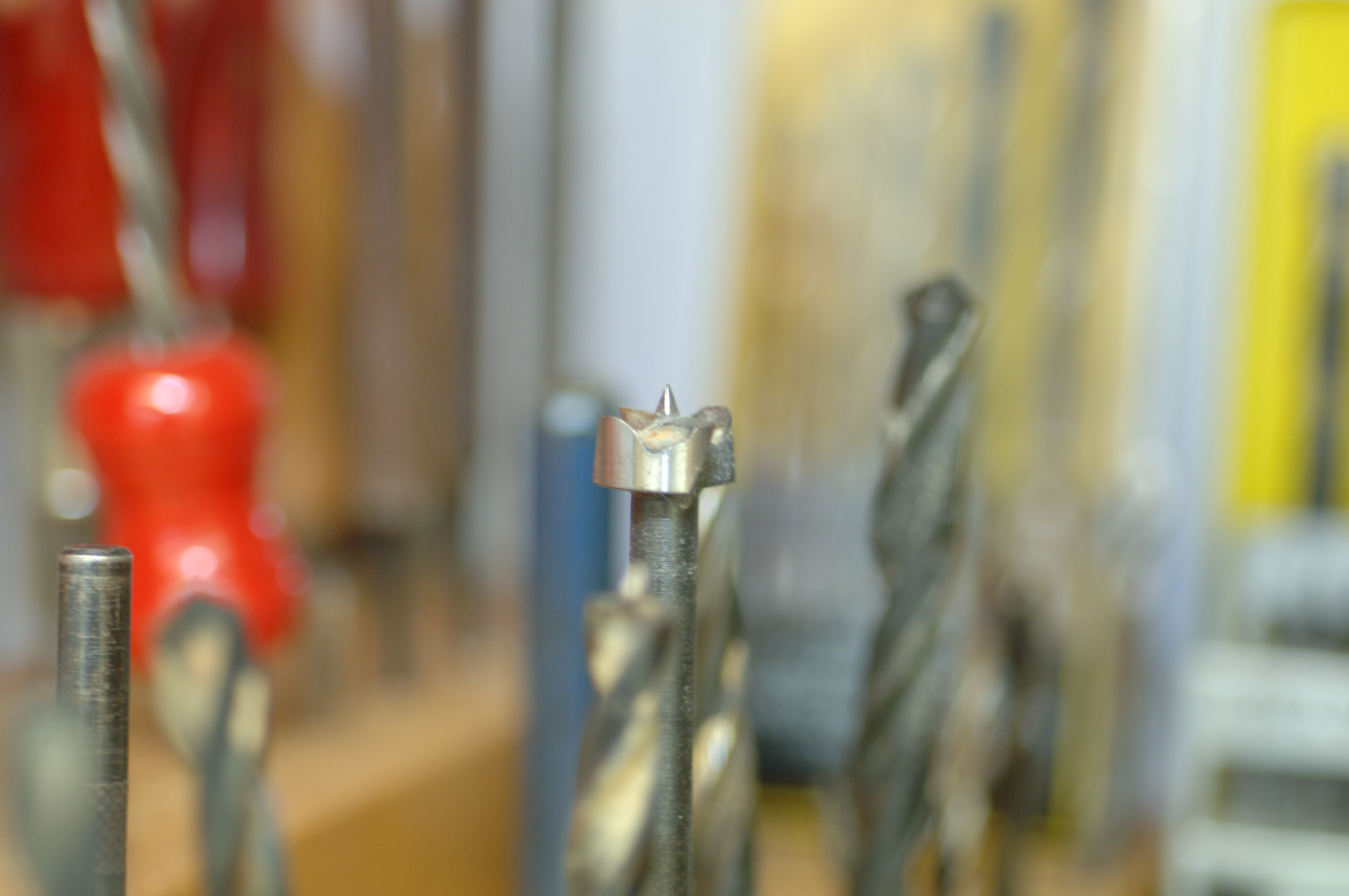 Holzbohrer verschiedener Größen