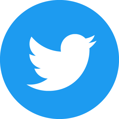 weißer Vogel auf blauem Hintergrund - Logo von Twitter